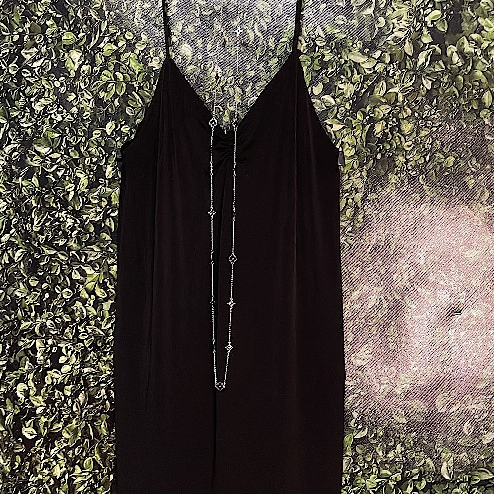 Bershka Black Sexy Sheath Midi Dress Spaghetti Strap Looks Amazing On - Picture 11 of 15